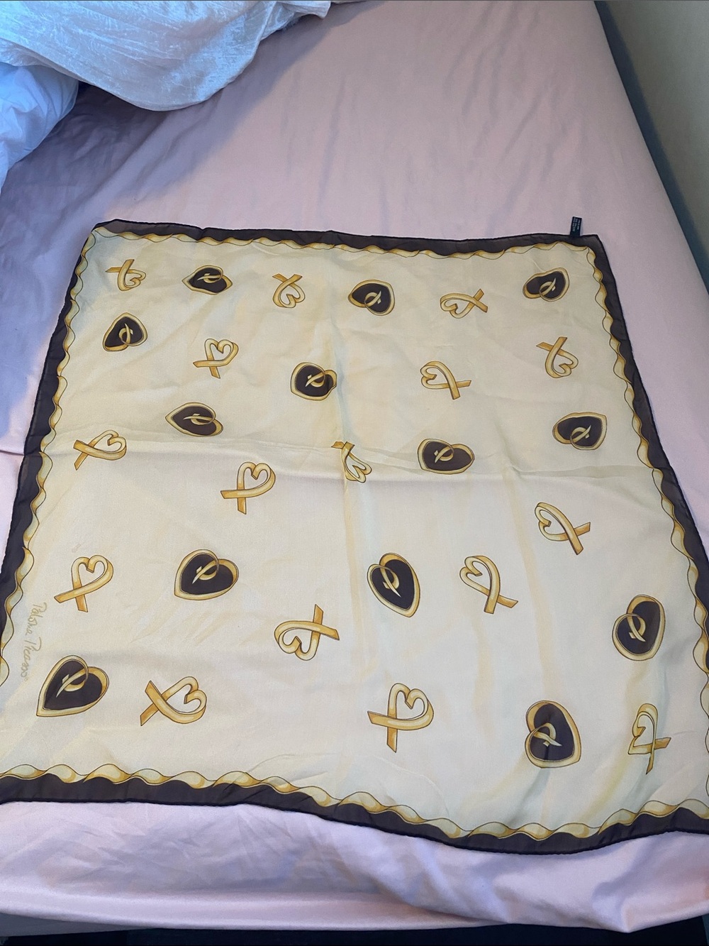 Vintage Paloma Picasso 100% silk scarf